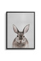 Watercolor Rabbit Kids Wall Art | Portrait Framed Canvas Print | Luxury Modern Decor for Kids Room - 2