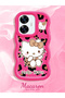 Realme C55 Compatible Case Camera Protector Red Silicone Couple Phone Case Kitty Pattern - 2