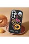 Samsung Galaxy S25 Plus Compatible Case Camera Protector Black Silicone Couple Phone Case Kitty Pattern - 2