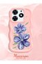 Tecno Spark 10 Pro Compatible Case Camera Protector Pink Silicone Couple Phone Case Floral Pattern - 2