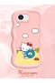 iPhone 16E Compatible Case Camera Protector Pink Silicone Couple Phone Case Kitty Pattern - 2