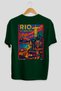 Rio De Janeiro Brazil Green Oversize Country City Back Printed Unisex T-Shirt 100% Cotton Premium