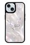 iPhone 15 Crystal Whisper Butterfly Design Glossy Phone Case