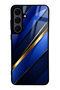 Samsung S25 Fe Sapphire Gold Edge Design Glossy Phone Case