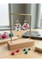 Handmade Polymer Clay Candy Bloom Flower Hoop Earrings |   Lightweight Design Gold Detailed Summer Earrings - 3