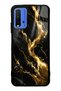 Xiaomi Redmi 9t Obsidian Gold Flow Design Glossy Phone Case