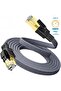 Hi Link Flat Braided Cat8 2 Meters Ethernet Cable High Speed 40Gbps 2000Mhz Ethernet Cable Fk0802