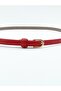 Elegantly Designed Thin 1 cm Women's Belt with Minimal Buckle, Compatible with Trousers, Jackets, Dresses, and Shirts - 4