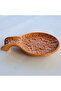 Handmade Ceramic Embossed Small Spoon Rest Blue Tile Pattern Decorative Green Spoon Coaster Kitchen Spoon Rest Countertop Lilac Spoon Stand Orange Ladle Spoon Holder - 7