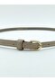 Elegantly Designed Thin 1 cm Women's Belt with Minimal Buckle, Compatible with Trousers, Jackets, Dresses, and Shirts - 4