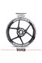 Honda Cbr 125R Wheel Sticker Interior and Exterior Cbr125R Written Label Sticker Model
