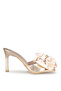 3018 Mg Gold Heeled Women's Slippers - 2
