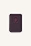 Magsafe Unisex Faux Leather Purple Card Holder I6568Axns - 3