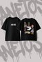 Breaking Bad Gta Design Back Printed Cotton Black Oversize T-Shirt