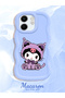 Infinix Smart 9 Compatible Case Camera Protector Blue Silicone Couple Phone Case Kuromi Pattern - 2