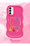 Samsung Galaxy M23 Compatible Case Camera Protector Red Silicone Couple Phone Case Kitty Pattern - 2