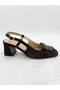 2634 Women's Thick Heeled Stone Heeled Shoes