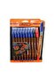 10 pcs Gliss Clear Ball Point Pen Set, Assorted - 6
