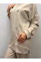 Stone-Embellished Two-Piece Modest Tunic and Pants Set - 2