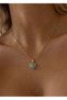 Nazar Gold Color Necklace with Steel Heart 45 cm (+5 cm Extension)