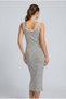 Women's Ribbed Dress Striped - 2