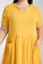 Udenya Plus Size Dress with Pockets |   100% Cotton Double Layer Muslin Fabric - 3