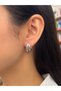 Minimal Drop Form Stainless Steel Women's Earrings – Silver Color - 2