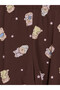 Vizyon New Season Printed 100% Cotton Women's Shorts Pajama Set - 6
