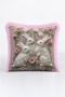 Rabbit Floral Spring Garden Fringed Pillowcase-Romantic Powder Cream Pink Tassel Throw Pillow Cover - 5