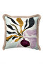 Abstract Botanical Pattern Artistic Fringed Pillowcase-Floral Bohemian Black Mink Tassel Throw Pillow Cover - 6
