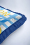 Mediterranean Lemon Plaid Fringed Pillowcase-Fruity Summer Blue Yellow Navy Blue Tassel Throw Pillow Cover - 8