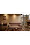 Traditional Arabic Majlis Sofa, Geometric Stripe Pattern, Beige and Red, Living Room Seating - 3