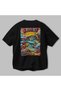 Sydney Australia 2 Black Oversize Country City Back Printed Unisex T-Shirt 100% Cotton Premium - 3