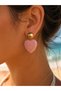 Pink Heart Earrings Xuping Gold Women's Earrings - 3