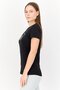 Women Sportswear Fit Short Sleeve Training T-Shirt, Black - 2