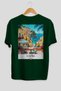 Capri Italy Green Oversize Country City Back Printed Unisex T-Shirt 100% Cotton Premium