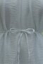 Hakim Collar Belted Lined Spanish Sleeve Oversize Lyocell Tunic -White - 7