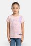 Kids Girl Crew Neck Short Sleeve Kingdom Hearts Print T-Shirt, Pink