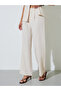 Cream Solid Shirt And Straight Pants Co-Ord Set - 4