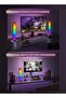 قطعتان من حامل سماعات الرأس البلاستيكي للألعاب مع إضاءة RGB محيطة، يتحكم به عبر تطبيق بلوتوث مع مزامنة الموسيقى - 7