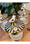 Zeugma Bird Figure 3-Piece Glass Jar Set 23cm - Black - 2
