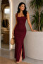 Women's Square Neck Back-Tie Dress