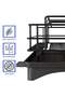 MarkedOne 2 Tier Dish Drying Rack with Utensil Holder Cutting Board Holder & Drainboard Tray Dish Drainer Rack for Kitchen Counter Scratch Resistant - 4