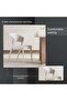 AINSLEY V1 DINING CHAIR - BEIGE & WALNIT - 8