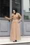 Double-Breasted Collar Belted Long Youth Sports Trench Coat - 5
