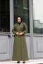 Double-Breasted Collar Belted Long Youth Sports Trench Coat