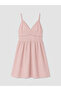 Nevavm Embroidered Mini Dress with String Straps and a Difference