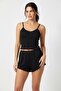 Women's Thin Strap Cotton Shorts Pajama Set