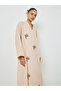 Beige Embroidered Maxi Dress - 3