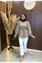 Neya Jacquard Tulle Modal Casual Shirt |   Beige - 4